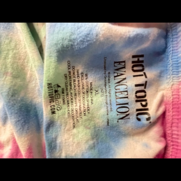 Hot Topic Tie-Dye Evangelion Tube Crop Top NWOT - Picture 6 of 6